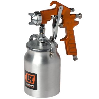Pistola de Pintar Alta Presión Succión Tacho Alum 1 L
