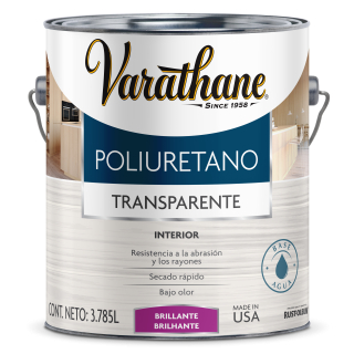 Barniz Poliuretano Madera Interior Brillante 3,785lt Varathane
