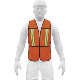 Chaleco de Seguridad Naranja Reflectivo Pretul CHS-200N