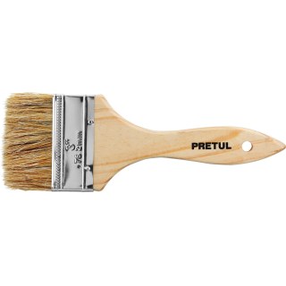 Pincel Brocha Cerda Blanca 3'' 76mm Pretul BRE-3 (Pack x 12)