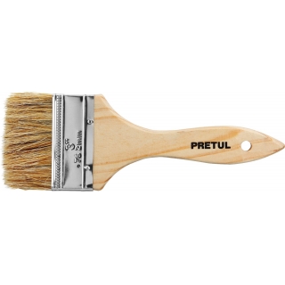 Pincel Brocha Cerda Blanca 3'' 76mm Pretul BRE-3 (Unidad)
