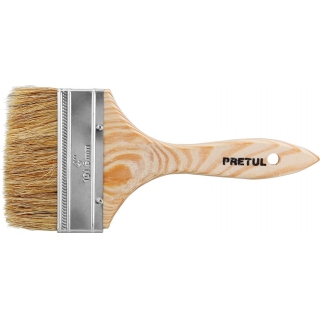 Pincel Brocha Cerda Blanca 4'' 10cm Pretul BRE-4 (Unidad)