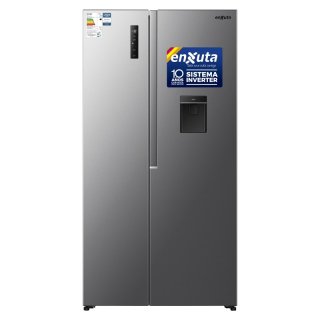 Refrigerador Side By Side Frío Seco Inverter 529 L con Dispensador Enxuta RENX16530I