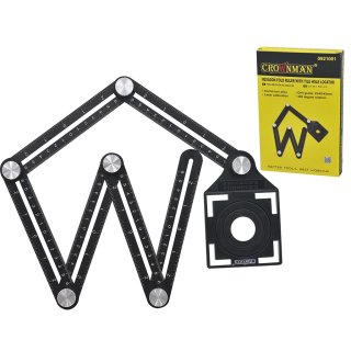 Regla Regulable de Aluminio con Localizador de Orificios Crownman 0921001