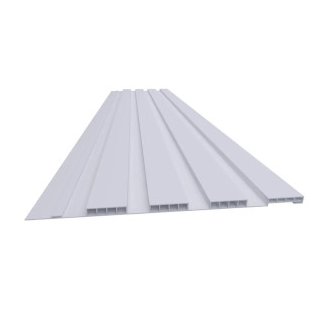 Tablilla PVC Ripado Blanco 3 m