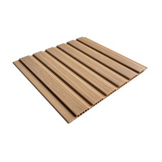 Tablilla PVC Ripado Castaño 7 mm 6,02 m