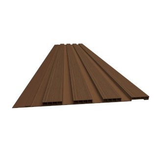 Tablilla PVC Ripado Marrón 3 m