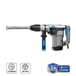 Rotomartillo 40 mm 1250 W 9 J SDS Max Deko DKRH40P15