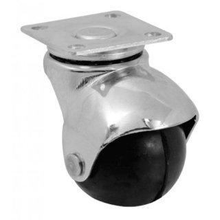 Ruedas de Goma Tipo Bola con Base 1,5" BEST VALUE (4 Piezas)