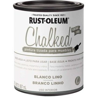 Pintura Tizada Blanco Lino Chalked Interior Rust Oleum 887ml