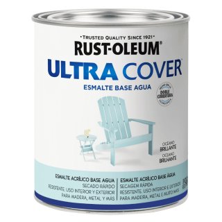 Esmalte Al Agua Océano Brillante Ultra Cover Rust Oleum 946ml