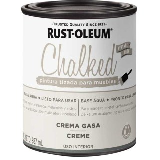 Pintura Tizada Crema Gasa Chalked Interior Rust Oleum 887ml