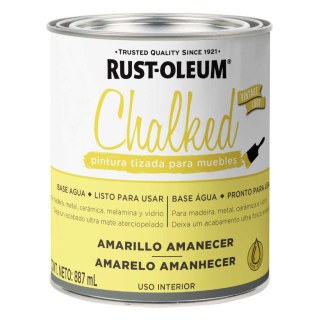 Pintura Tizada Amarillo Amanecer Chalked Interior Rust Oleum 887ml