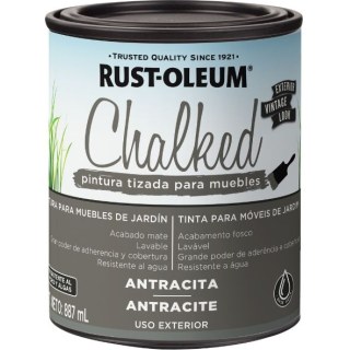 Pintura Tizada Antracita Chalked Exterior Rust Oleum 887ml