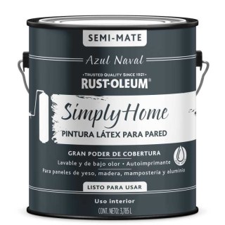Pintura Látex Interior Azul Naval Simply Home 3,785lt
