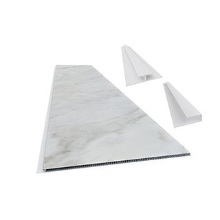 Pack Tablillas PVC Slim Mármol Carrara Bianco