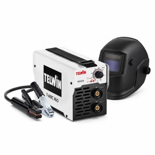 Soldadora Inverter MMA 160 A Telwin T-ARC 160 con Careta Fotosensible