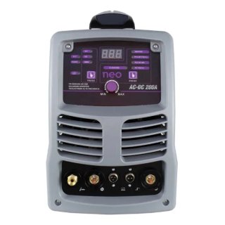 Soldadora Inverter MMA TIG 200 A con Botones Digitales Neo ITE10200/AC-DC/220