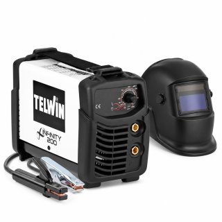 Soldadora Inverter MMA TIG 200 A Telwin Infinity 200 con Careta Fotosensible