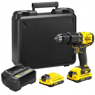 Taladro Atornillador Percutor Batería 20v Stanley SBD715C2K