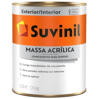 Enduído Exterior 0,9lt 1,3kg Massa Acrílica Suvinil 