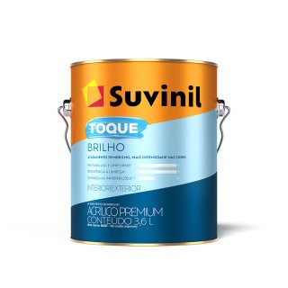 Pintura Suvinil Toque de Brillo blanca, interior y exterior, 3,6 L