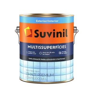 Suvinil 3,6 L Esmalte Rojo Al Agua Seca Rápido Brillante
