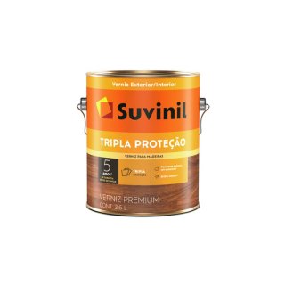 Barniz Suvinil Triple Filtro Solar color natural, mate, interior y exterior, 3,6 L