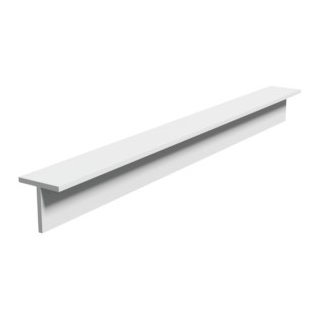 Perfil T PVC 15 x 15 mm 2,70 m