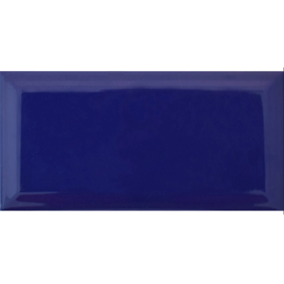 Cerámica Ladrillo Biselado 10x20cm Azul Brillante TECNOGRES