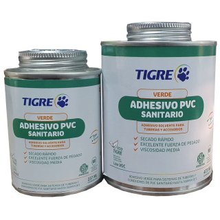 Adhesivo Verde Para PVC Sanitario Tigre 946ml