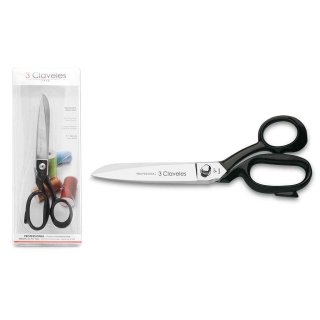 Tijera Sastre Niquel Mango Esmaltado 9'' 3 Claveles 92