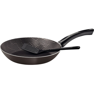 Sartén 22cm + Espátula Starflon Negro Tramontina Paris 28500/624