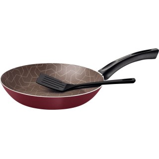 Sartén 28cm + Espátula Starflon Rojo Tramontina Paris 28500/728