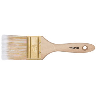 Pincel Cerda Blanca 2 1/2'' Corte Recto Truper BRT-2-1/2S (Unidad)