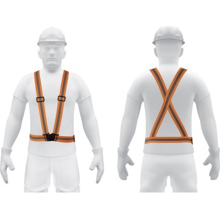 Chaleco Tipo Arnés Naranja Reflectivo Truper CHS-400N