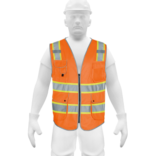 Chaleco de Seguridad Naranja Talle XL Truper Expert CHS-900N-XL