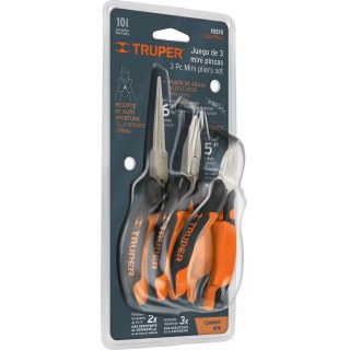 Juego 3 Alicates Pinzas Mini Truper JGO-PM-3