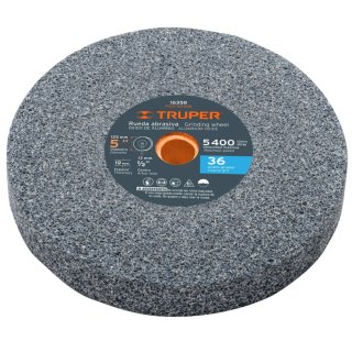 Rueda Recta Amolar 5'' Grano 36 Truper PIES-53536