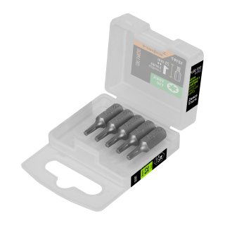 Puntas Atornillador Torx T10 x 1'' Truper PUDE-5110 Estuche x 5 