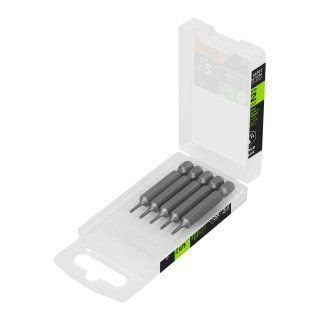 Puntas Atornillador Torx T6 x 2'' Truper PUDE-5206 Estuche x 5 