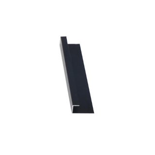 Perfil U para Placa 2,95 m Negro
