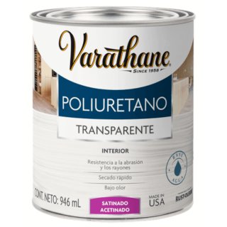 Barniz Poliuretano Madera Interior Satinado 946ml Varathane
