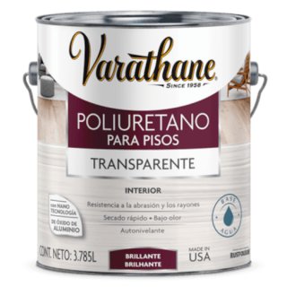 Poliuretano Para Pisos Base Agua Brillante 3,785lt Varathane