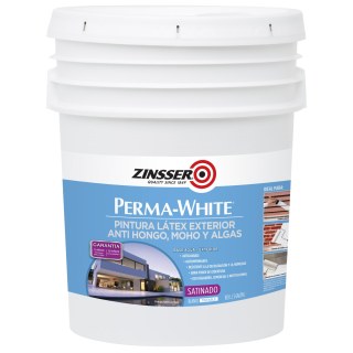 Pintura Látex Exterior Semi Brillo PERMA WHITE Zinsser 18,9lt