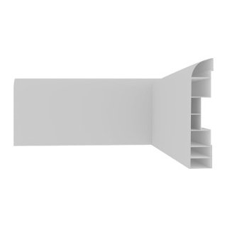 Zócalo PVC Curvo Blanco 7 cm